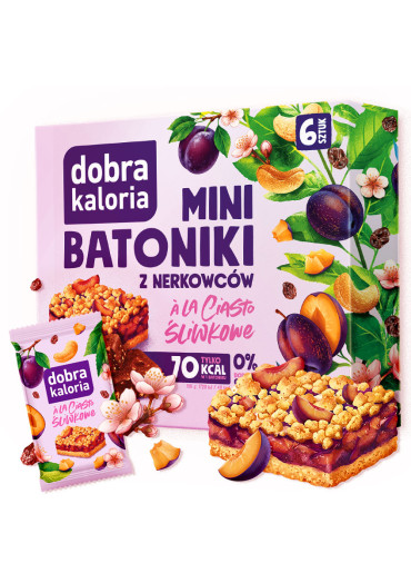 Mini batoniki à la kruche ciasto ze śliwką - 102g