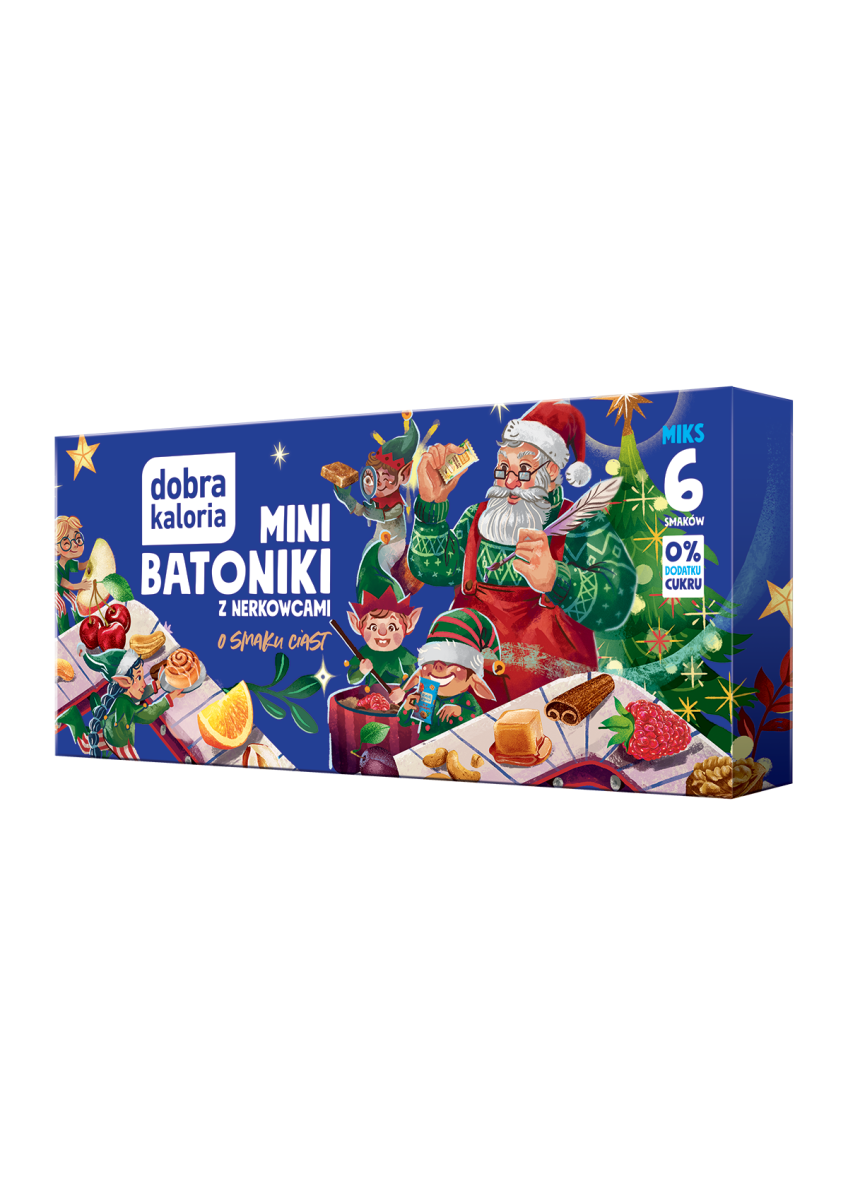 Na prezent - Zestaw świąteczny 12 mini batoników 17g - produkt dobrakaloria.pl 1
