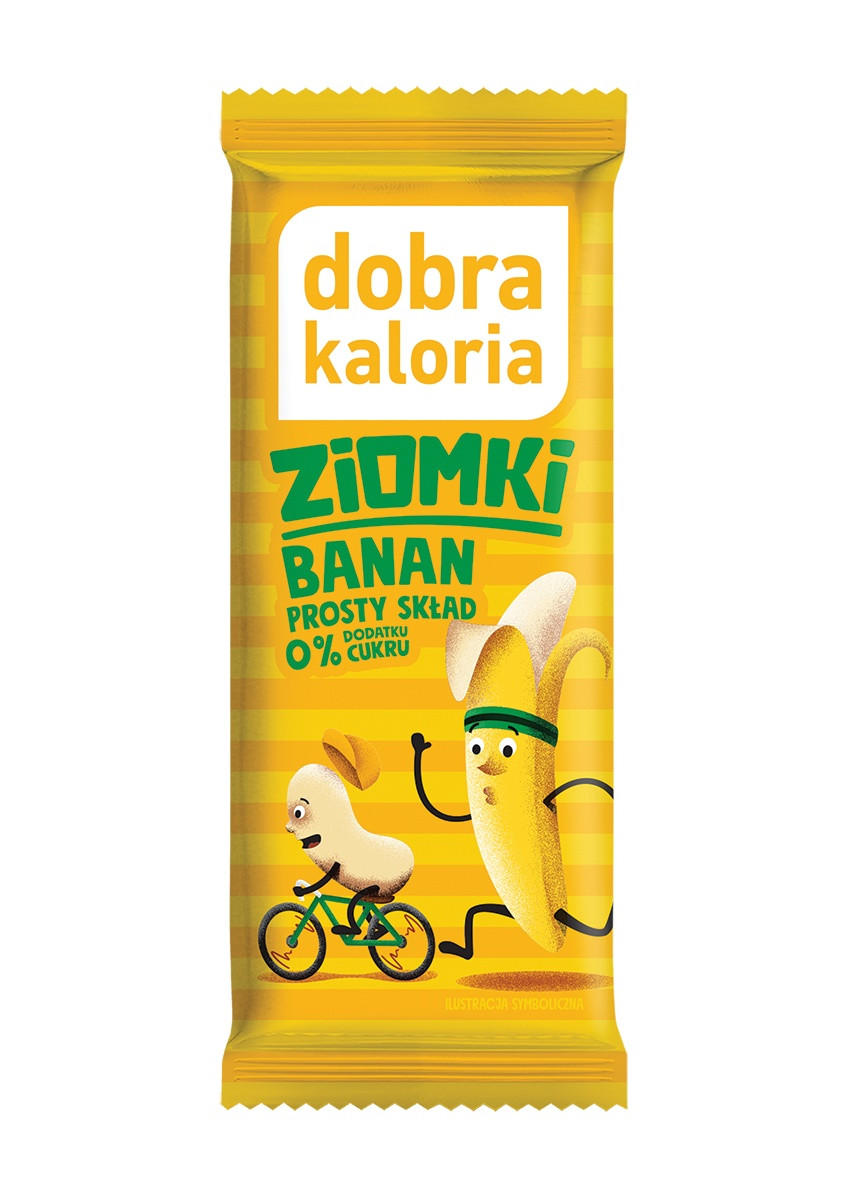 Batony z orzechami - Baton z orzechów nerkowca Ziomki Banan - 32g - produkt dobrakaloria.pl 2