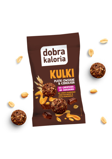 Kulki płatki owsiane & belgijska czekolada - 40g