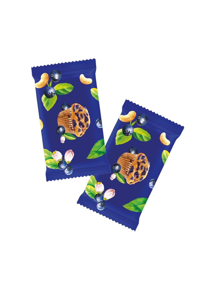 O smaku ciast - Mini batoniki à la muffin jagodowy - 102g - produkt dobrakaloria.pl 2