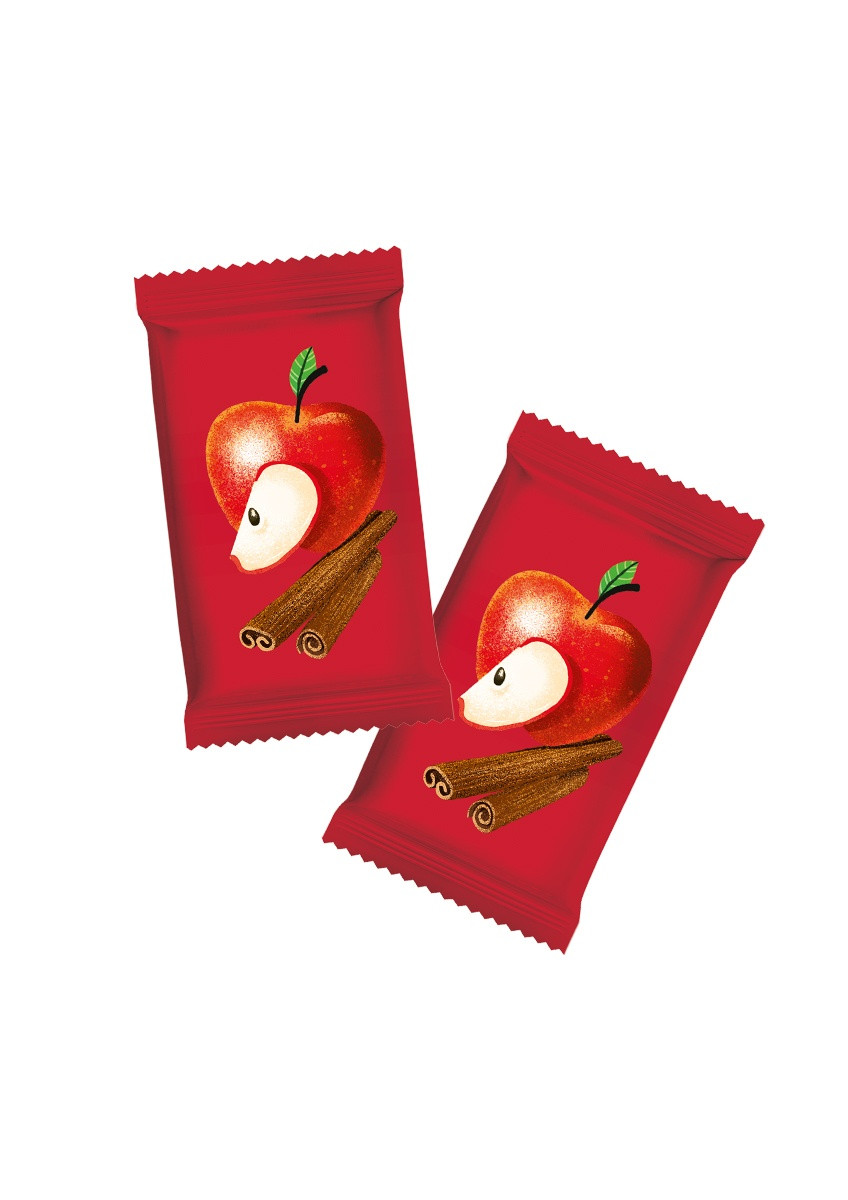 Klasyczne smaki - Mini batoniki jabłko & cynamon - 108g - produkt dobrakaloria.pl 2