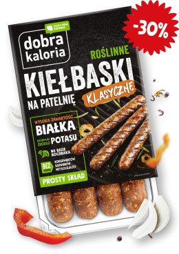 Roślinna Kiełbaska klasyczna - krótka data 180g