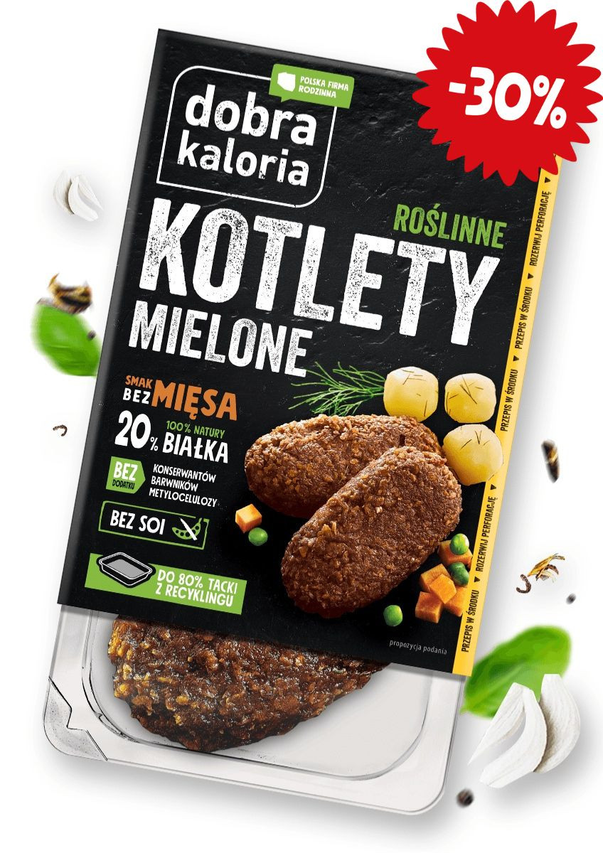 Promocje z krótką datą - Roślinne Kotlety mielone - krótka data - produkt dobrakaloria.pl 1