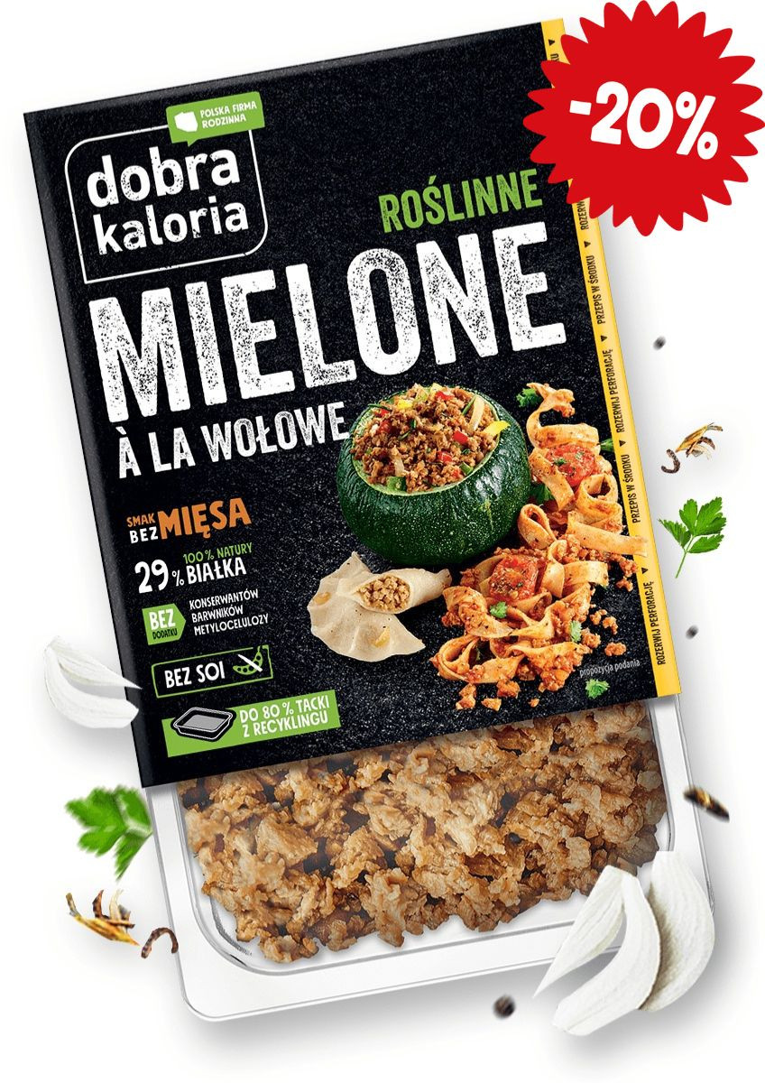 Promocje z krótką datą - Roślinne Mielone à la wołowe - krótka data - produkt dobrakaloria.pl 1