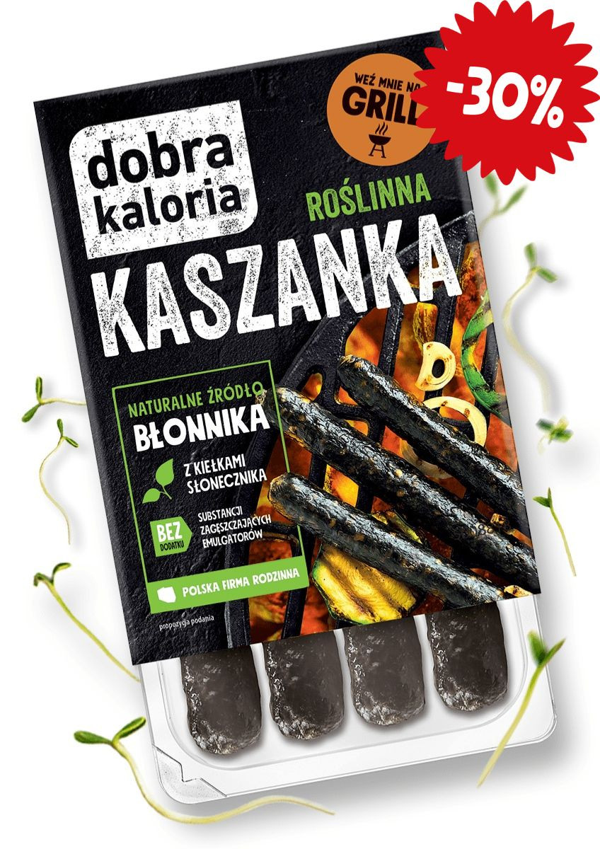 Promocje z krótką datą - Roślinna Kaszanka - krótka data - produkt dobrakaloria.pl 1