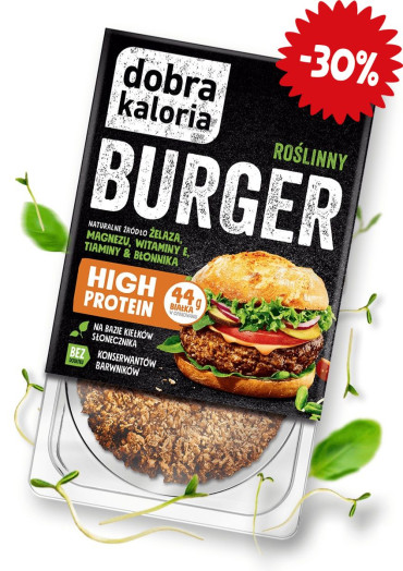 Roślinny Burger - krótka data