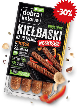 Roślinne Kiełbaski węgierskie - krótka data 180g