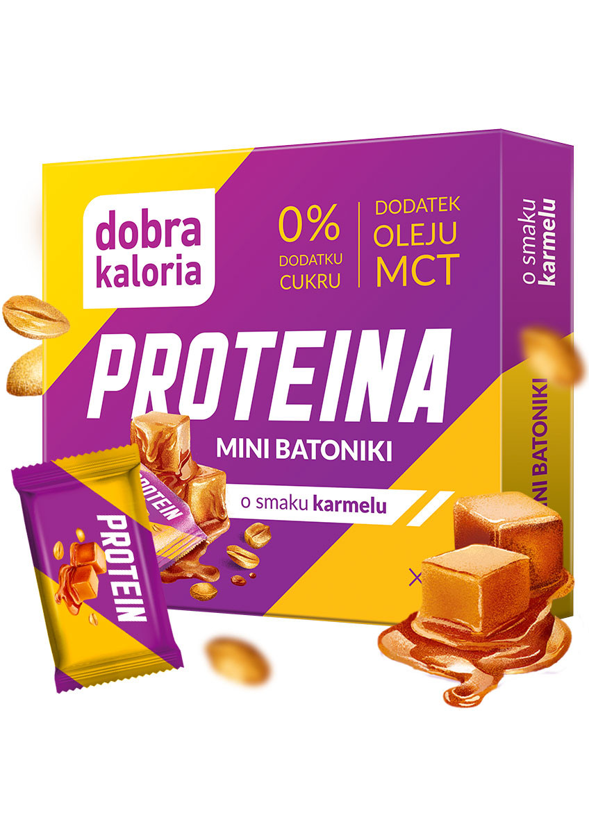 Wszystkie produkty - Mini batoniki PROTEIN z olejem MCT - produkt dobrakaloria.pl 1