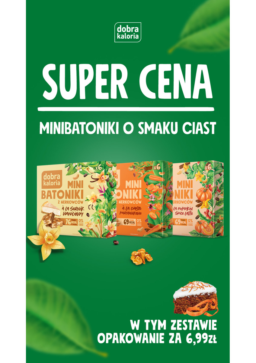 Zestawy słodyczy - Mini batoniki - o smaku ciast - produkt dobrakaloria.pl 1