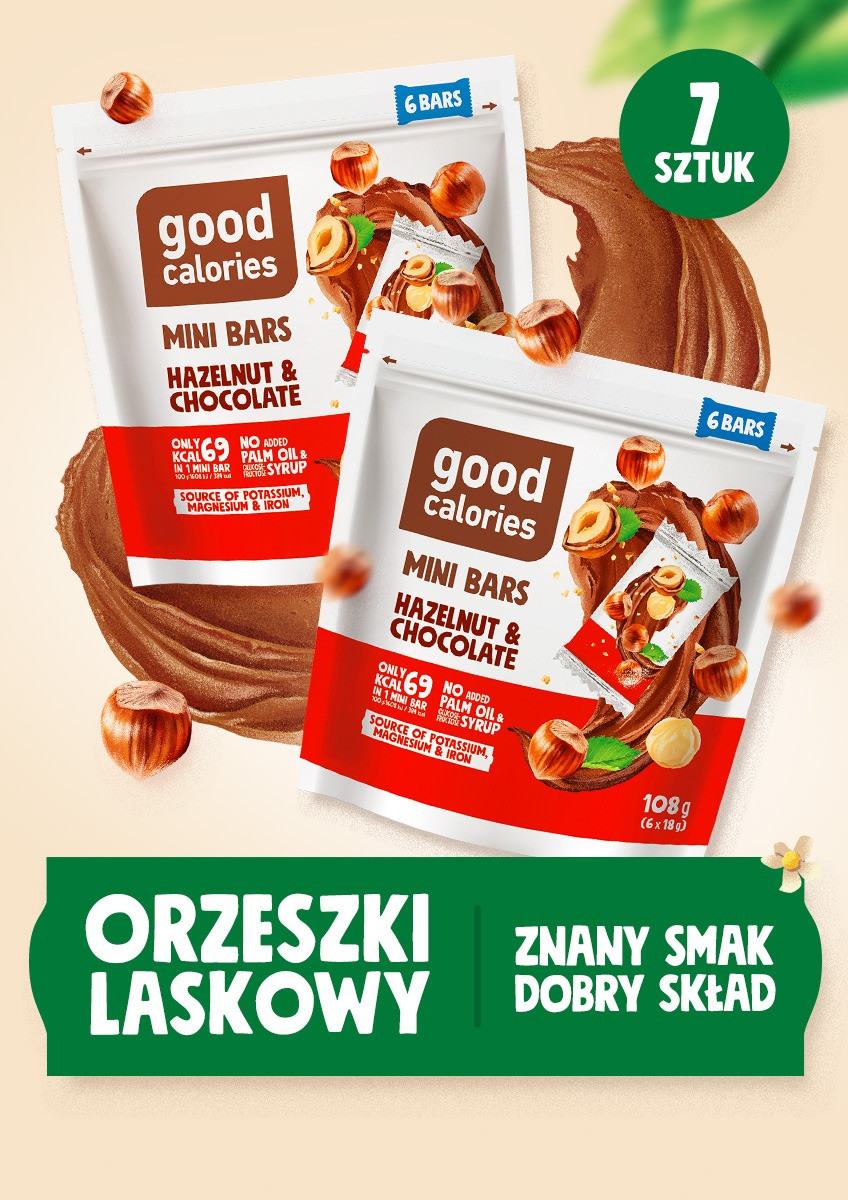 Wszystkie produkty - 7 paczek - Orzech laskowy - Good Callories - produkt dobrakaloria.pl 1