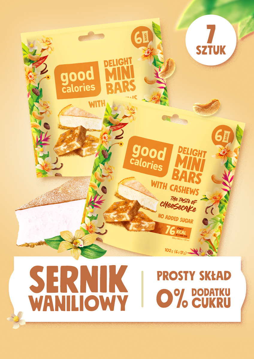 Wszystkie produkty - 7 paczek - Sernik waniliowy - Good Callories - produkt dobrakaloria.pl 1