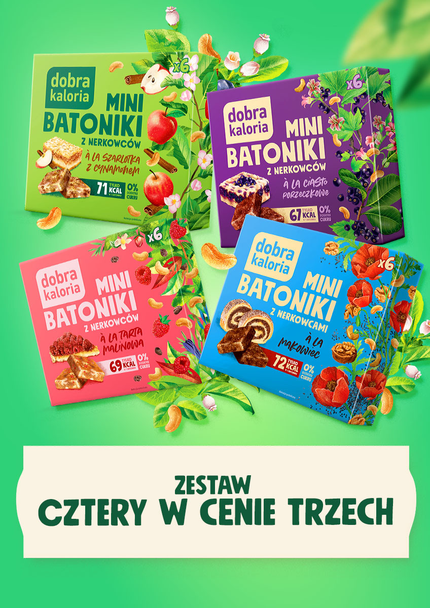 Zestawy słodyczy - Zestaw cztery w cenie trzech - produkt dobrakaloria.pl 1