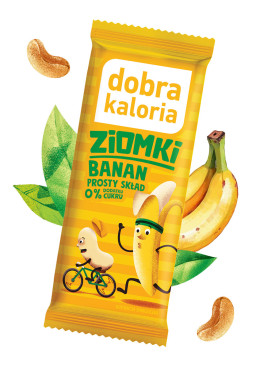 Baton z orzechów nerkowca Ziomki Banan - 32g