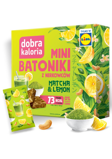 Mini batoniki o smaku matcha & lemon - 102g