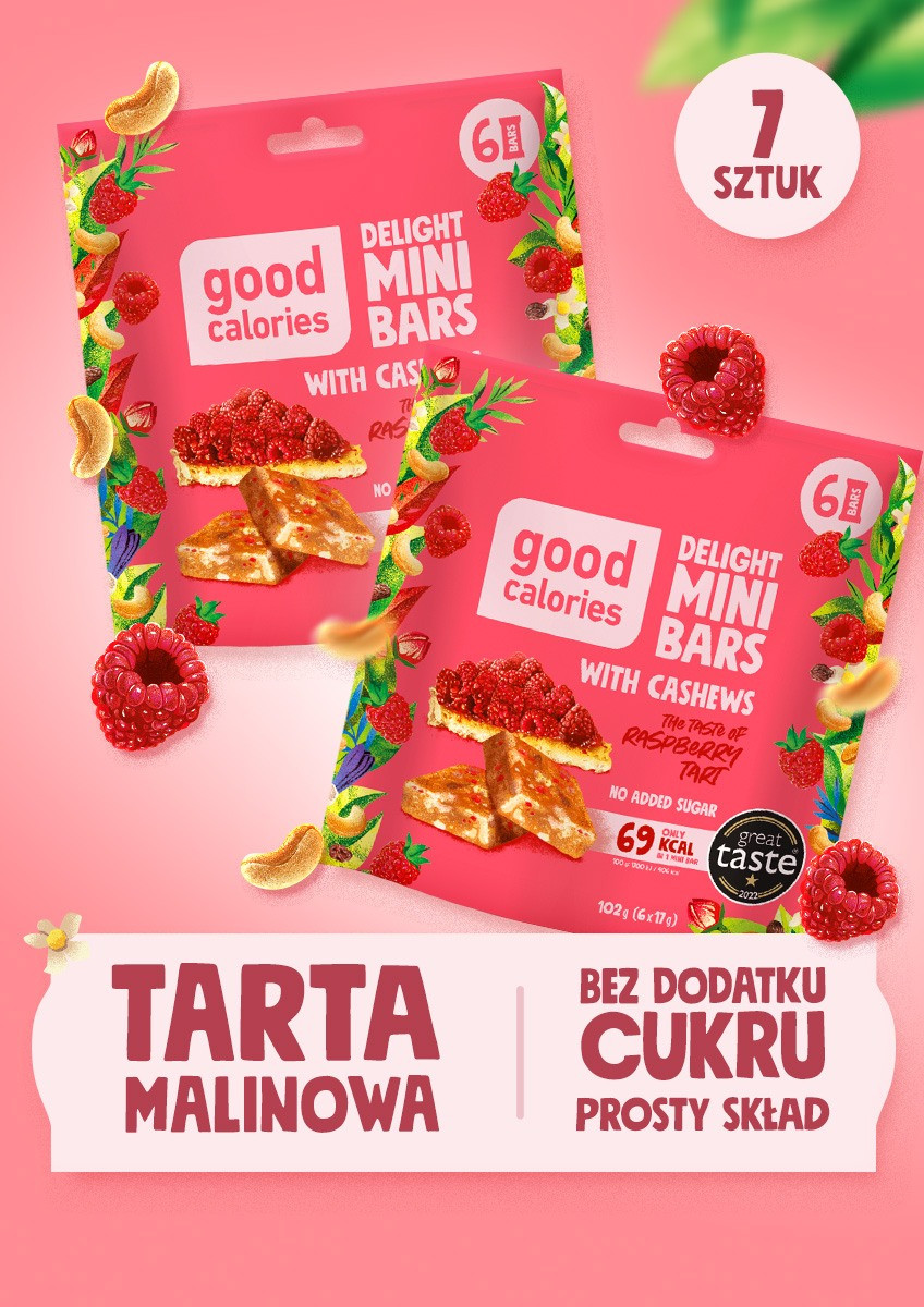 Promocje - 7 paczek - Tarta malinowa - Good Callories - produkt dobrakaloria.pl 1