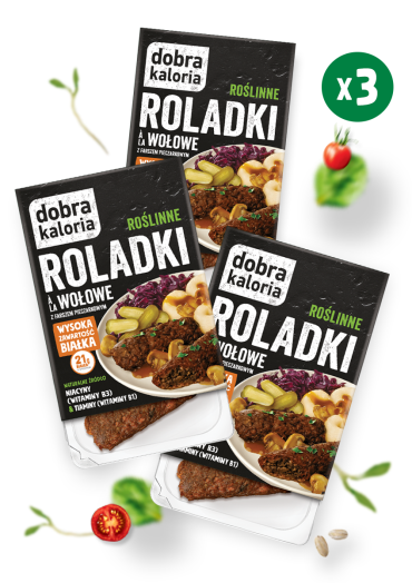 Zestaw na świąteczny stół - Roślinne Roladki - krótka data