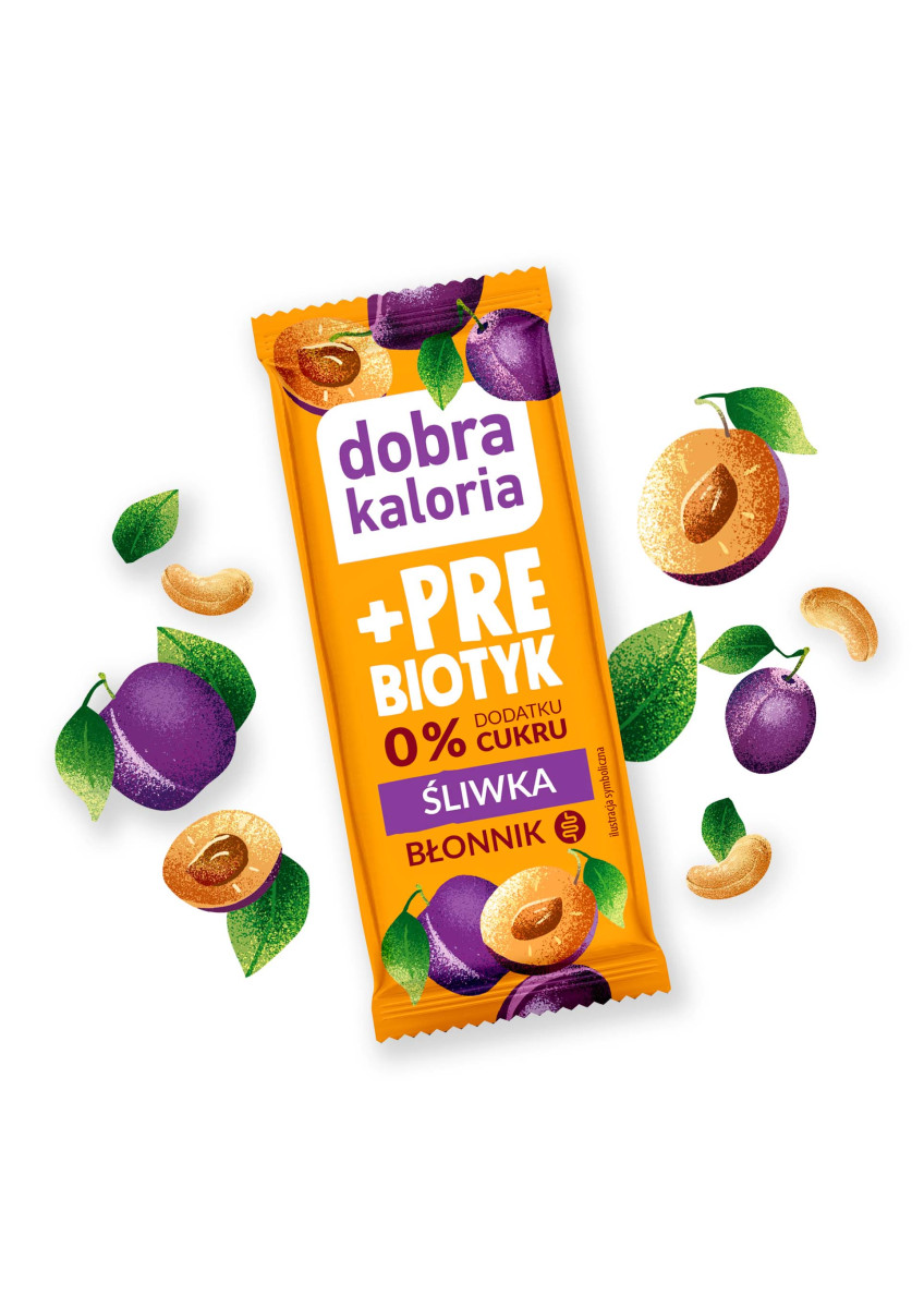 Wszystkie batony - Baton +Prebiotyk 35 g - produkt dobrakaloria.pl 1