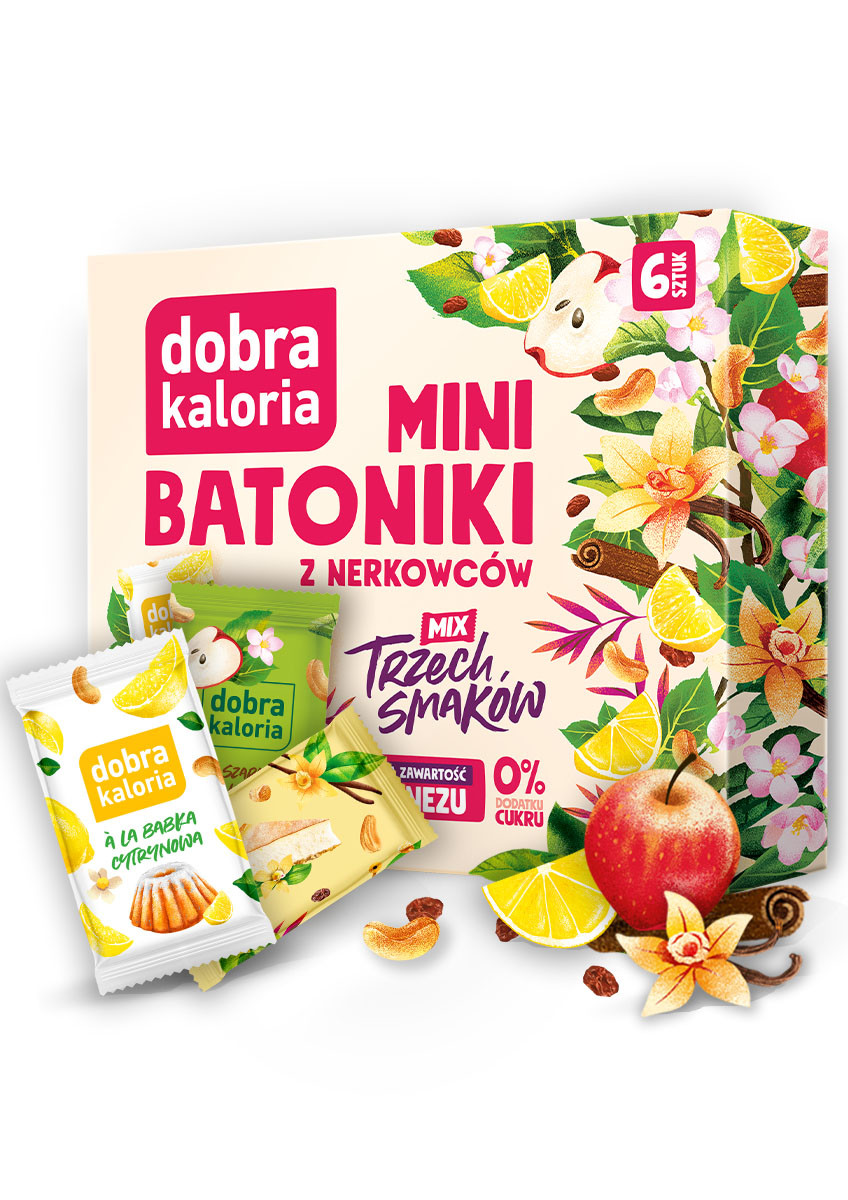 O smaku ciast - Mini batoniki mix trzech smaków - produkt dobrakaloria.pl 1