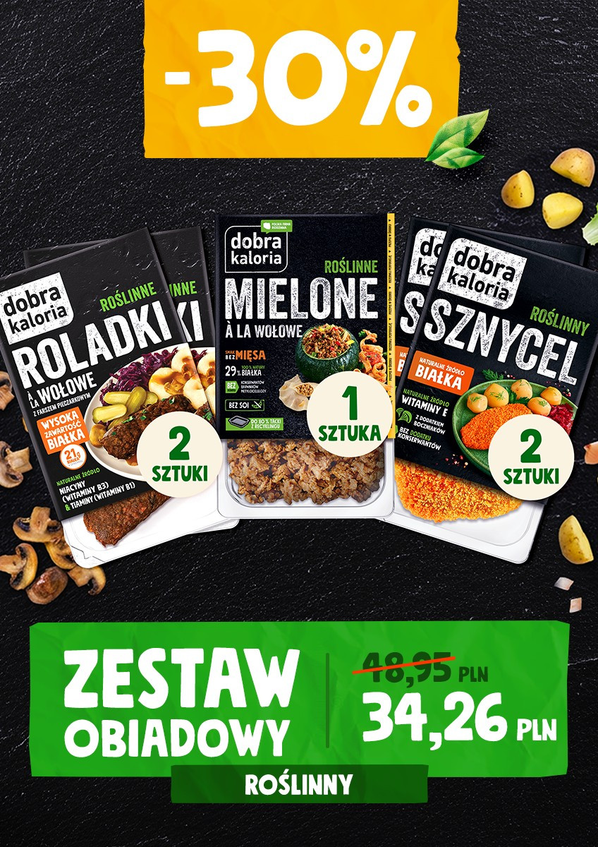 Zestawy niemięs - Zestaw obiadowy 1 - Dzień bez mięsa - produkt dobrakaloria.pl 1