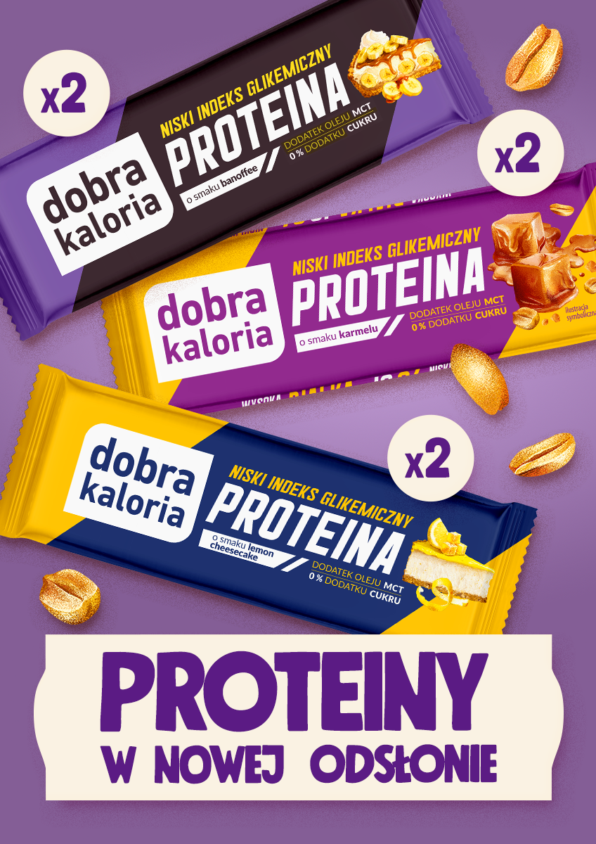 W zestawie taniej - Batony proteinowe z niskim IG 3 smaki - produkt dobrakaloria.pl 1