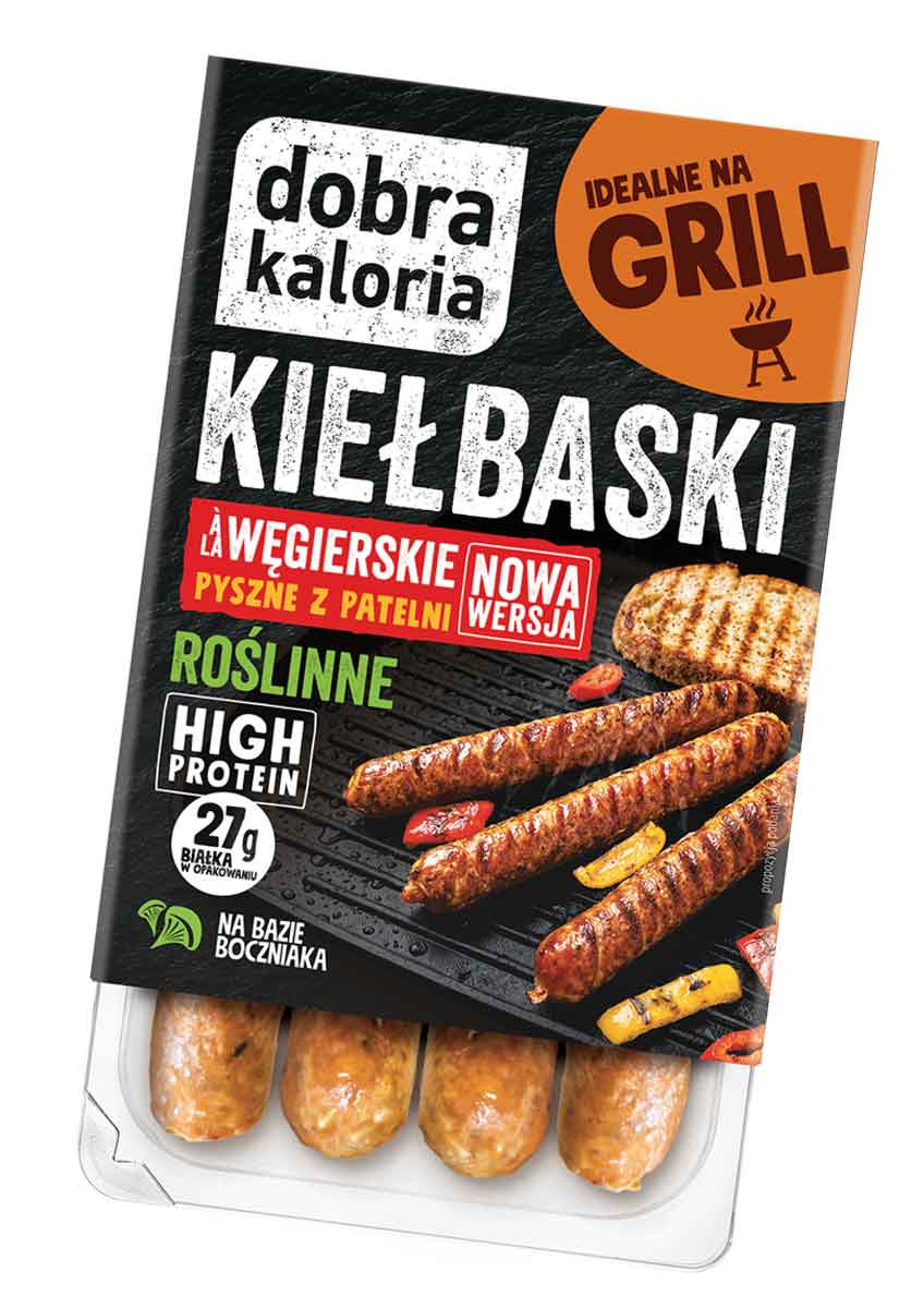 Kiełbaski, parówki i kaszanki - Roślinne Kiełbaski węgierskie 180g - produkt dobrakaloria.pl 1