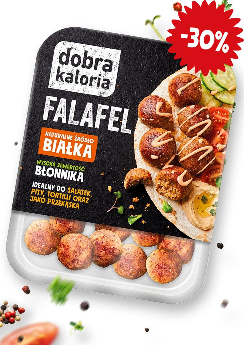 Szybkie obiady - Roślinny falafel - krótka data 175 g - produkt dobrakaloria.pl 1