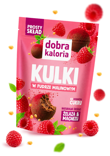 Kulki w pudrze malinowym 65 g