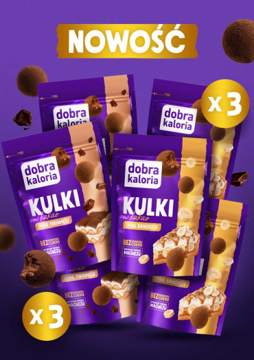 Zestaw kulek RAW o smaku tiramissu i banoffee