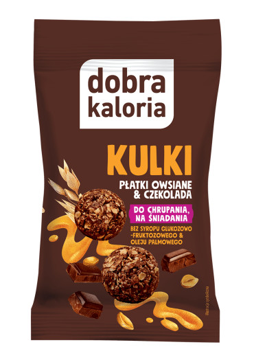 Kulki płatki owsiane & belgijska czekolada - 40g. Krótka data - produkt 2