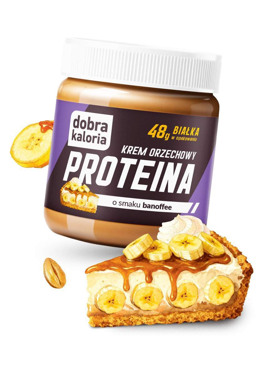 Wszystkie produkty - Krem orzechowy PROTEINA o smaku banoffee - produkt dobrakaloria.pl 1