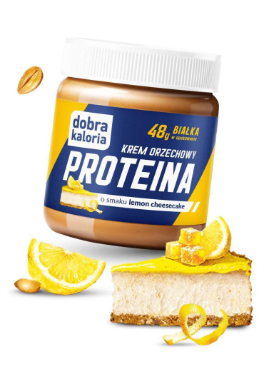 Krem orzechowy PROTEINA o smaku lemon cheesecake