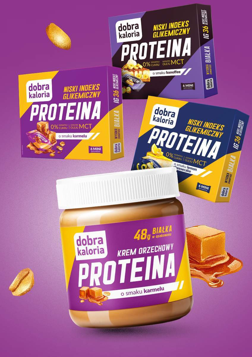 W zestawie taniej - Zestaw proteinowy - krem karmel & mini batoniki - produkt dobrakaloria.pl 1