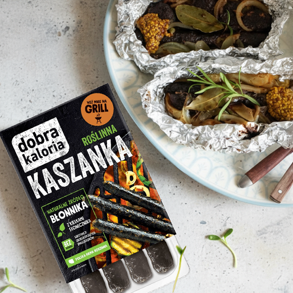 Wegańska kaszanka z kiszoną kapustą