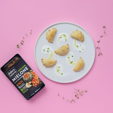 Jak zrobić pierogi z roślinnym mielonym Pierogi z roślinnym mielonym przepis