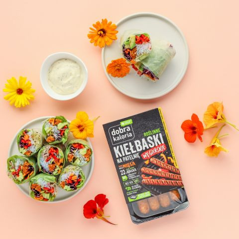 Spring rolls z Roślinnymi kiełbaskami - przepiskrok po kroku według Nicol Chwastek