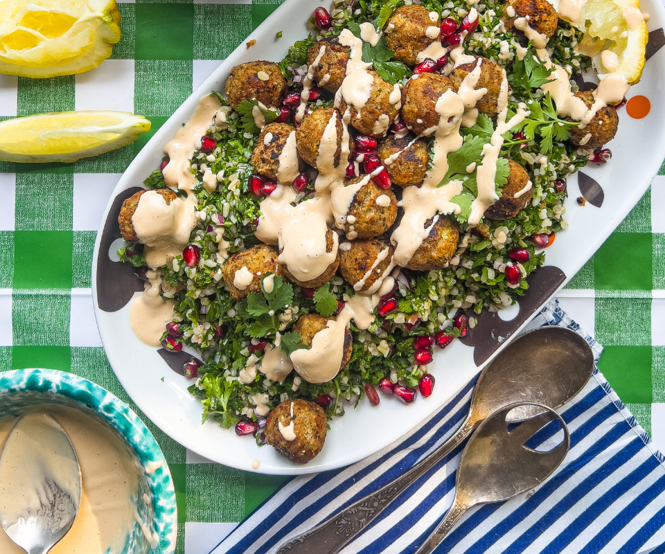 Tabbouleh z falafelami 2